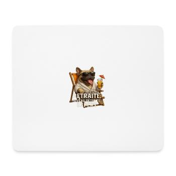 Expert Retraté Relaxation Bulldog - Mouse Pad (horizontal) - white - Front