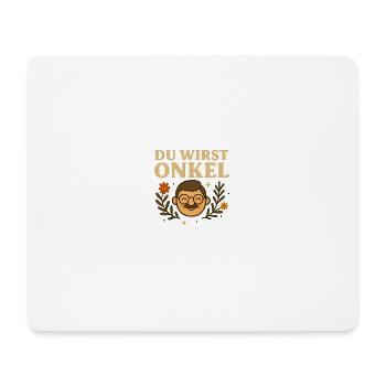 Du wirst Onkel Jubelbild - Mousepad (Querformat) - Weiß - Vorne