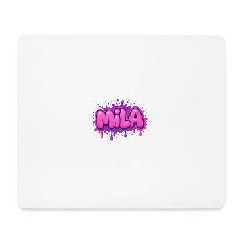 Graffiti  MILA Prénom cadeau idéal imprimable sur  - Tapis de souris (format paysage) - blanc - Devant