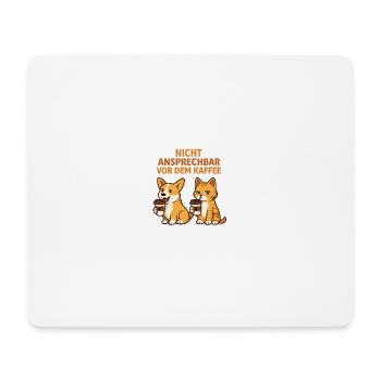 Hund und Katze  - Mousepad (Querformat) - Weiß - Vorne