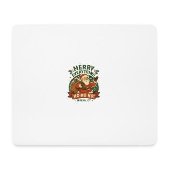 Santa Spread Joy Weihnachtsmotiv - Mousepad (Querformat) - Weiß - Vorne