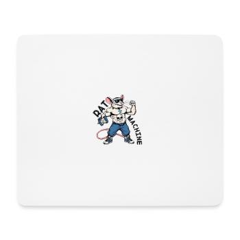 Kraftratte Skull-Logo - Mousepad (Querformat) - Weiß - Vorne