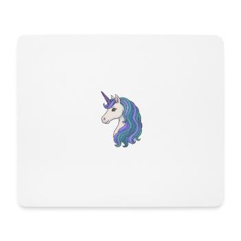 Pastel Unicorn Mane Portrait - Mouse Pad (horizontal) - white - Front