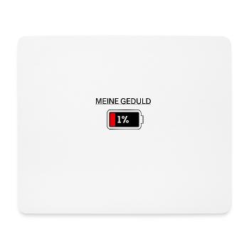 MA PATIENCE - Tapis de souris (format paysage) - blanc - Devant