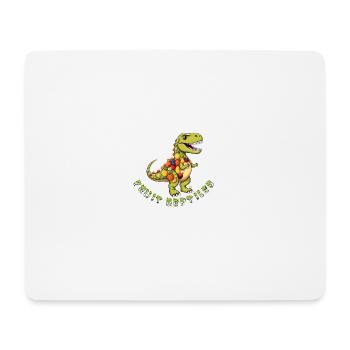 Dino aux fruits avec couronne de fruits - Tapis de souris (format paysage) - blanc - Devant