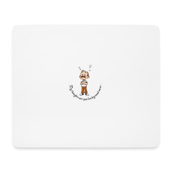 Kumpel mit Schnauzer Cartoon - Mousepad (Querformat) - Weiß - Vorne
