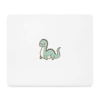 Cute pastel Loch Ness Monster - Mouse Pad (horizontal) - white - Front