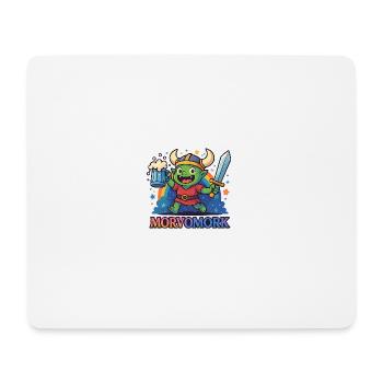 Gobelin Viking Héros amusant - Tapis de souris (format paysage) - blanc - Devant