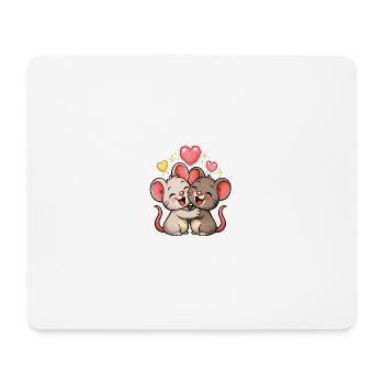 Liebe  - Mousepad (Querformat) - Weiß - Vorne