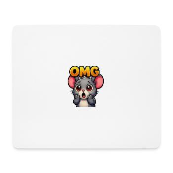 OMG Maus  - Mousepad (Querformat) - Weiß - Vorne