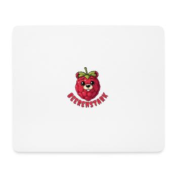 Beerenstark Cartoon-Beere - Mousepad (Querformat) - Weiß - Vorne