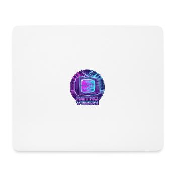 Retro Vision Neon TV - Mousepad (Querformat) - Weiß - Vorne