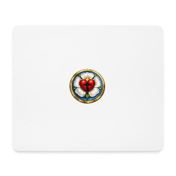 Martin Luther Rose - Tapis de souris (format paysage) - blanc - Devant