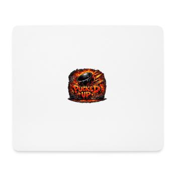 Firepuck Graffiti  - Mousepad (Querformat) - Weiß - Vorne