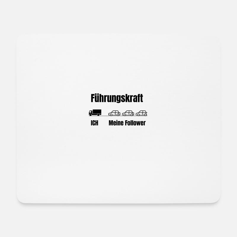 Führungskraft und Followers-Kette - Mousepad (Querformat) - Weiß