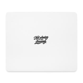 Ne pas gagner, ce n’est pas perdre - Tapis de souris (format paysage) - blanc - Devant