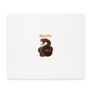 Cobra néon avec bords de flamme Geschenkidew - Tapis de souris (format paysage) - blanc - Devant