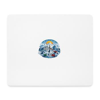 Icône des sports d’hiver milanais - Tapis de souris (format paysage) - blanc - Devant