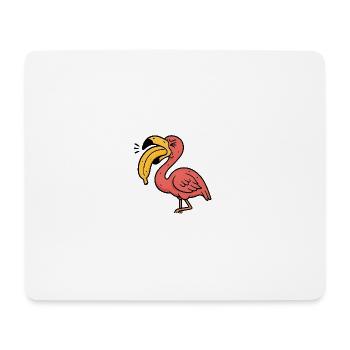 Flamingo Banana Duo - Mouse Pad (horizontal) - white - Front