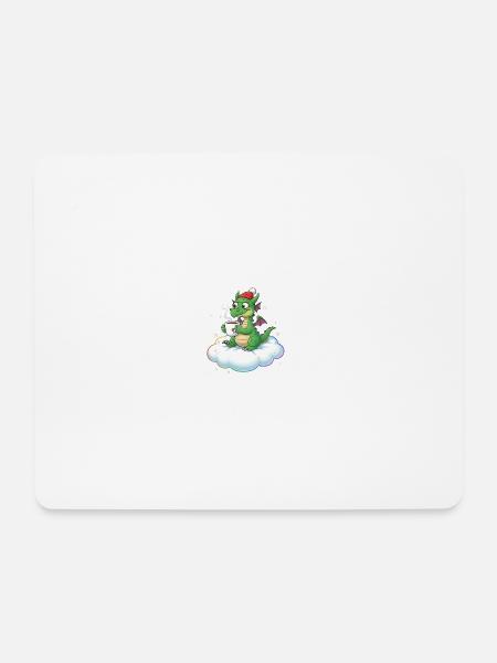 Feuerbläser auf Wolken - Mousepad (Querformat) - Weiß