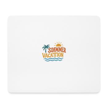 Sommerurlaub Palmen Sonne Wellen - Mousepad (Querformat) - Weiß - Vorne