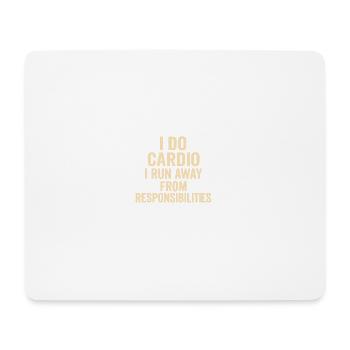 Vol cardio : Tâches de course - Tapis de souris (format paysage) - blanc - Devant