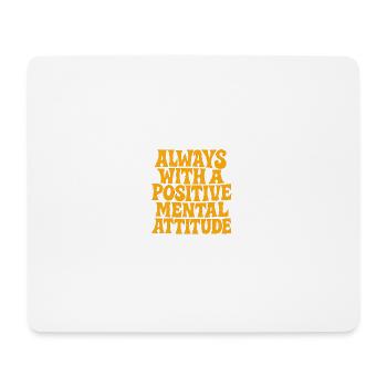 actitud_mental_postiva - Mousepad (Querformat) - Weiß - Vorne