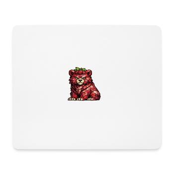 Raspberry Bear Cubism Version - Mouse Pad (horizontal) - white - Front