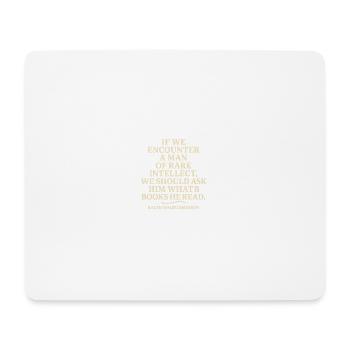 Éloge de l’intelligence rare - Tapis de souris (format paysage) - blanc - Devant