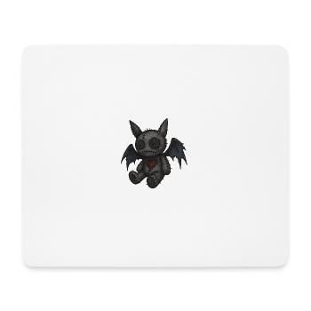 Quilted Monster with Wings - Mouse Pad (horizontal) - white - Front