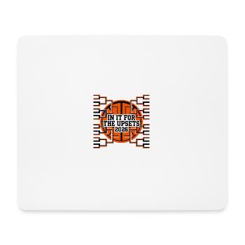 Core Circle Neon Geometry Pattern - Mouse Pad (horizontal) - white - Front
