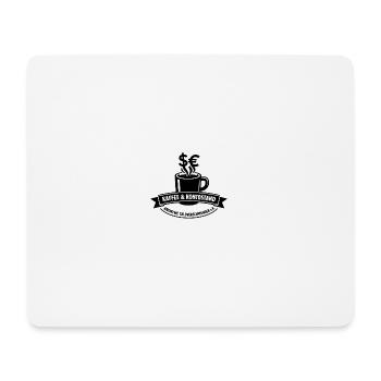 Kaffee & Kontostand Motiv - Mousepad (Querformat) - Weiß - Vorne