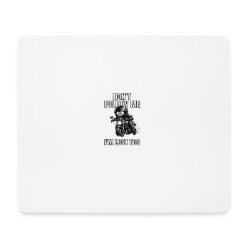 I'm Lost Motorcycle Caricature - Mouse Pad (horizontal) - white - Front