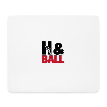 H&Ball par handballtrainer.de - Tapis de souris (format paysage) - blanc - Devant