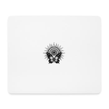 Sacred Sun – Cosmic Butterfly - Mouse Pad (horizontal) - white - Front