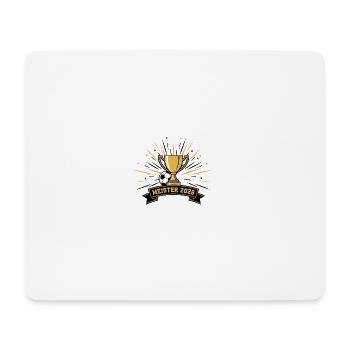 Meister 2026 Pokalglanz - Mousepad (Querformat) - Weiß - Vorne