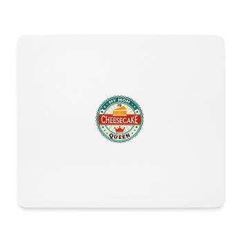 Cheesecake Queen Mutti Abzeichen - Mousepad (Querformat) - Weiß - Vorne
