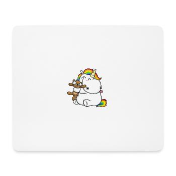 Cuddly Friend Unicorn Rainbow, unicorn - Mouse Pad (horizontal) - white - Front