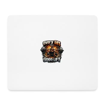 Every repetition – Win good lift - Mouse Pad (horizontal) - white - Front