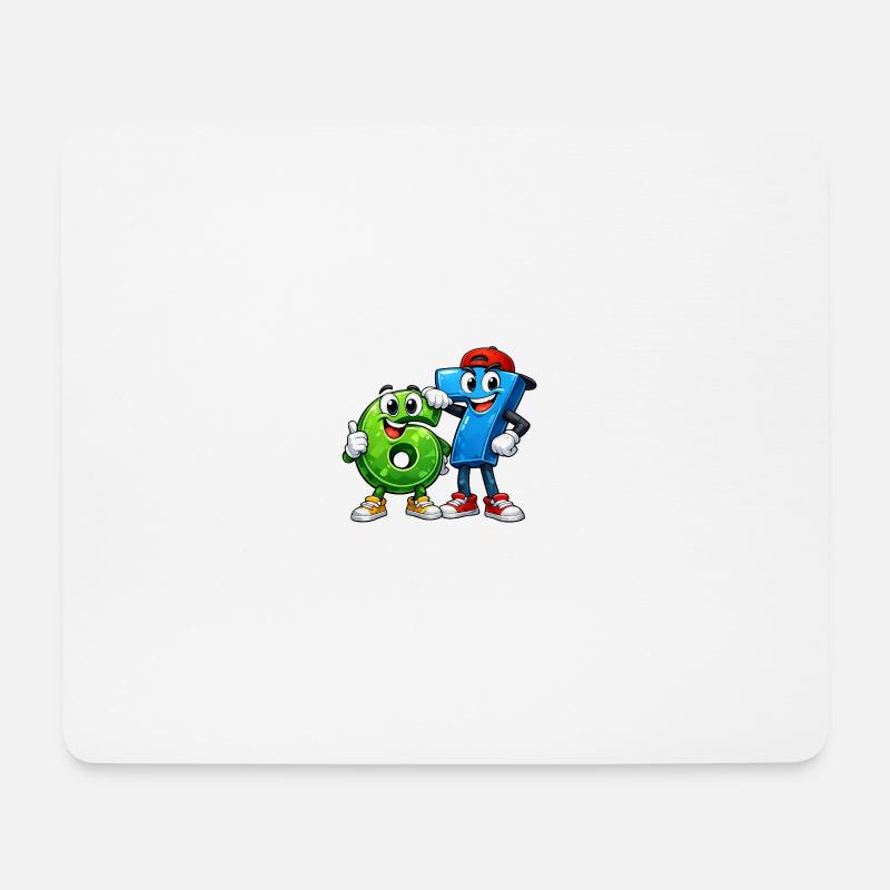 67 sixseven - Tapis de souris (format paysage) - blanc