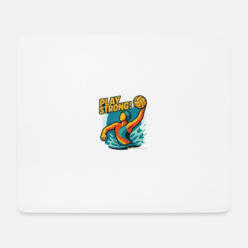 Polo Aquatique Puissance - Tapis de souris (format paysage) - blanc