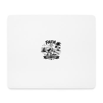 Papa & Sohn Best Team Shirt - Mousepad (Querformat) - Weiß - Vorne