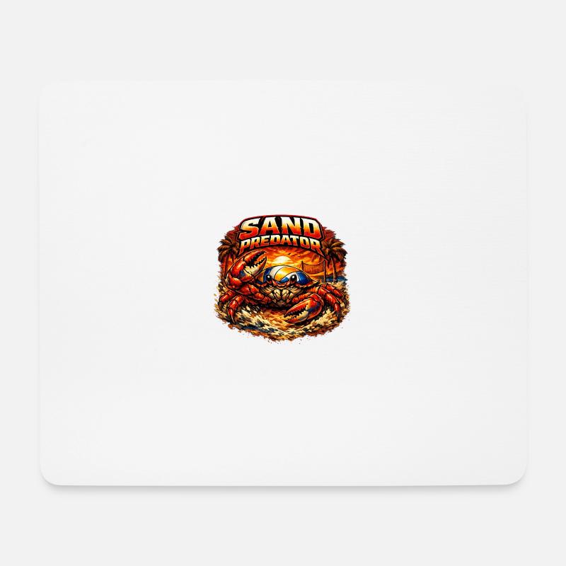Sand Predator - Mousepad (Querformat) - Weiß