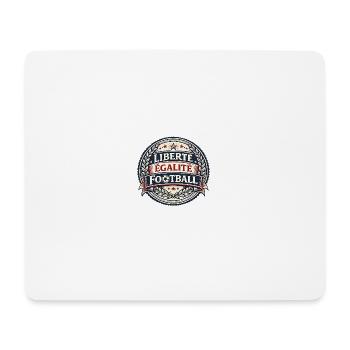 Liberté Égalité Football Vintage - Tapis de souris (format paysage) - blanc - Devant