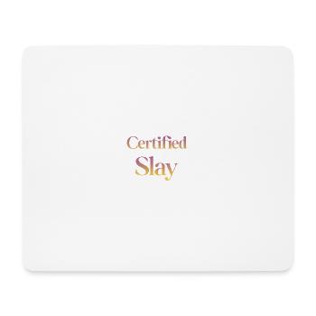 Zertifizierter Slay - Mousepad (Querformat) - Weiß - Vorne