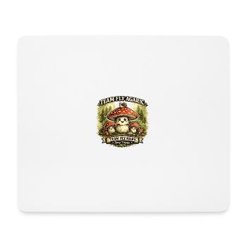 Team Fly Agaric Mushroom Crew - Mousepad (Querformat) - Weiß - Vorne