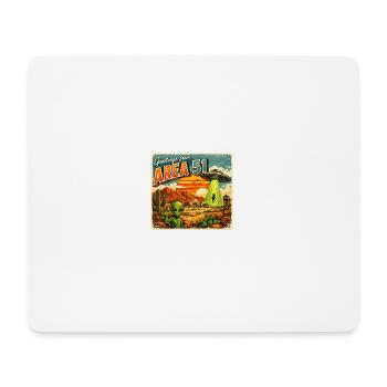 Area 51 Retro-Postkarte - Mousepad (Querformat) - Weiß - Vorne