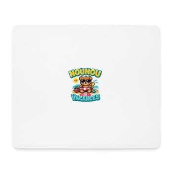 Nounou en Vacances Cadeau Humour - Tapis de souris (format paysage) - blanc - Devant
