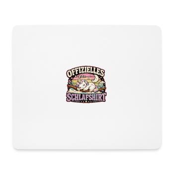 Offizielles Schlafunicorn  - Mousepad (Querformat) - Weiß - Vorne