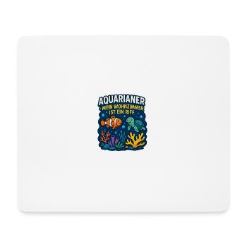 Aquarianer Wohnzimmerriff - Mousepad (Querformat) - Weiß - Vorne